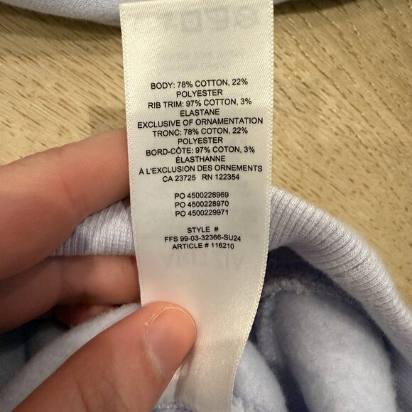 Aritzia Cozy Sweatfleece Perfect Crew Sweatshirt - Picture 4 of 4